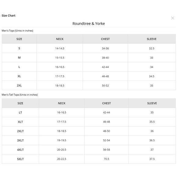 Roundtree & Yorke Big & Tall Men's 2XT Portuguese Flannel Button-Down Shirt NEW - Picture 5 of 5